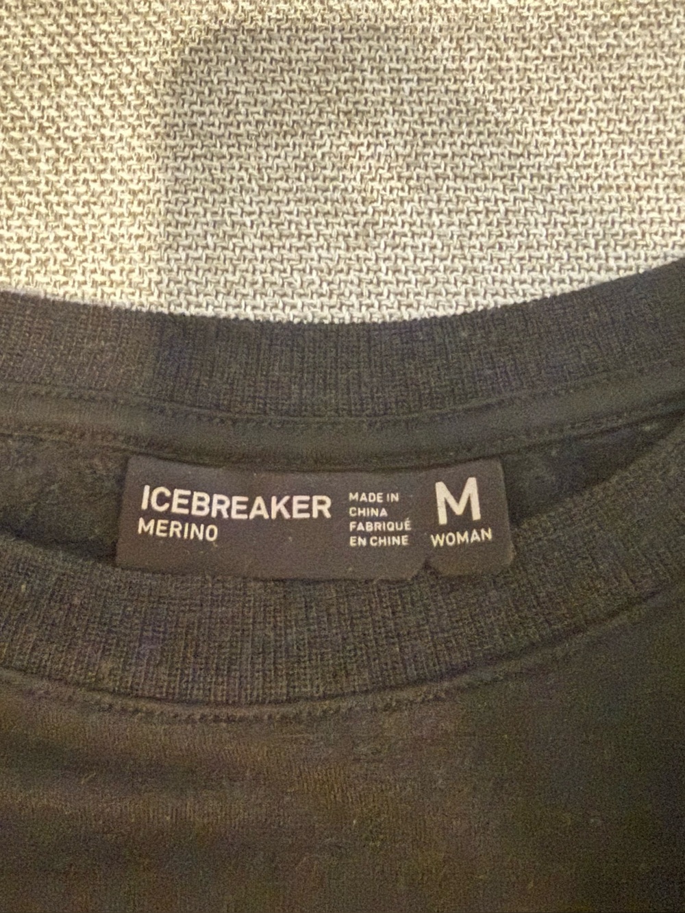 Icebreaker Tabi Realfleece Sweat Crewe, Black, M, EUC - Picture 5 of 6